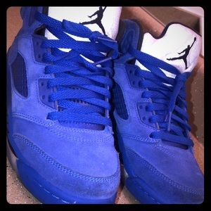 Retro 5 Blue Suede Jordan’s